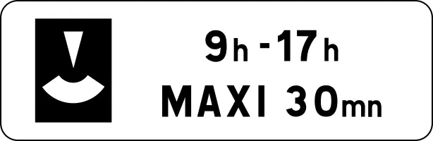 Disc parking with time restrictions