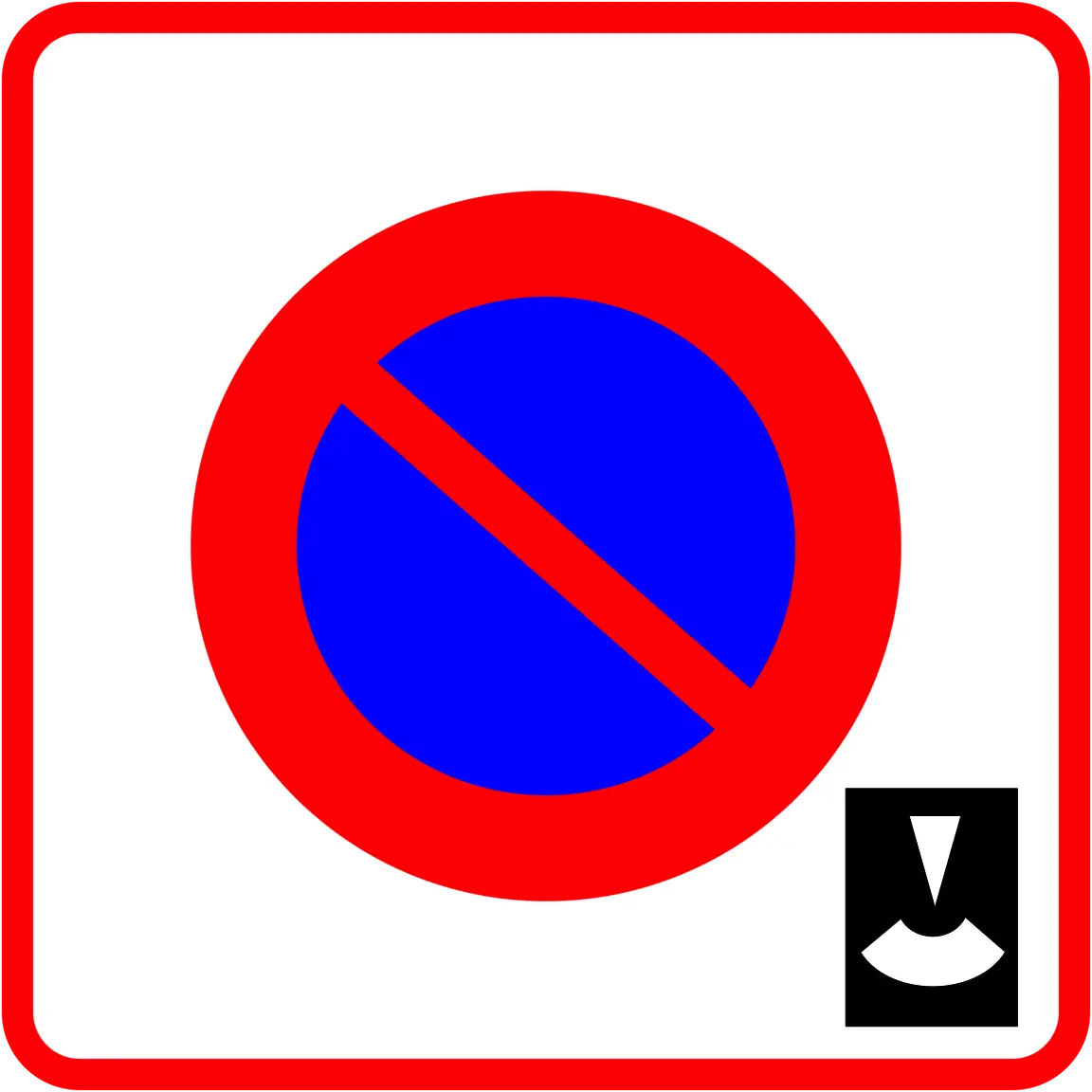 No parking except with parking disc