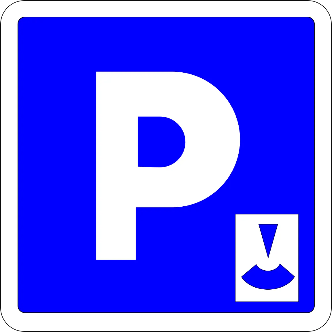 Parking disc zone
