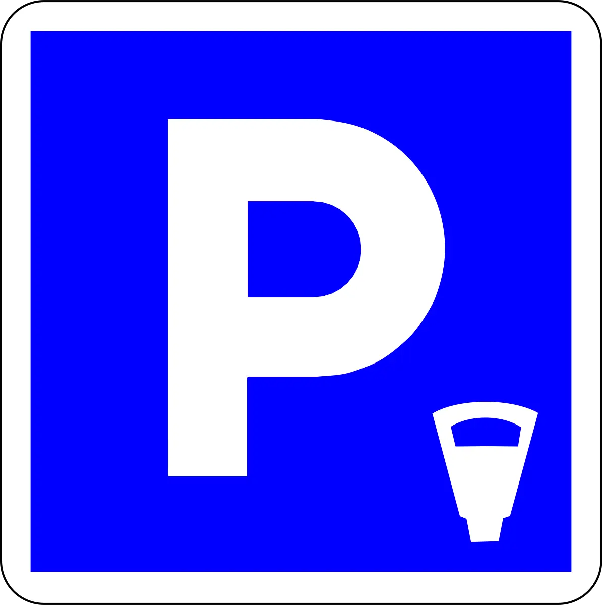 Parking meter zone