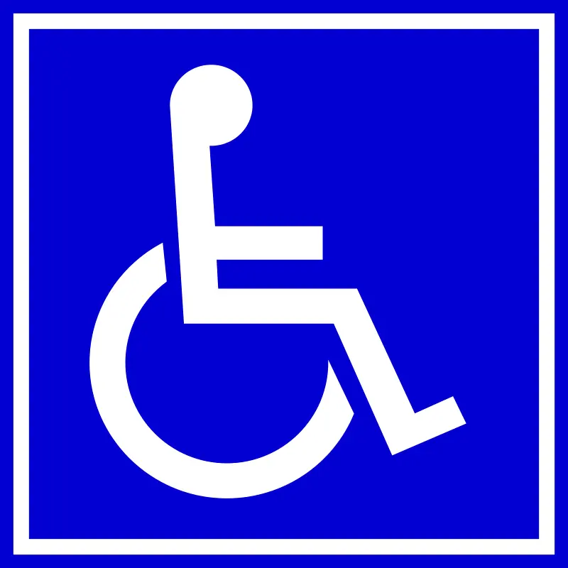 Handicapped parking sign