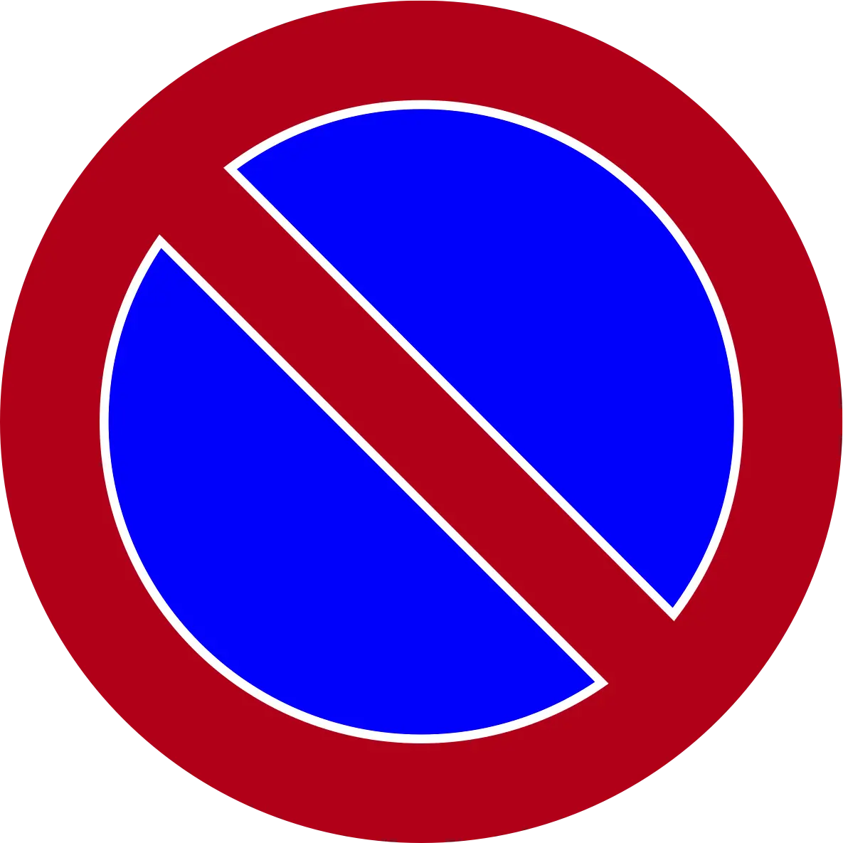 Parking prohibited sign