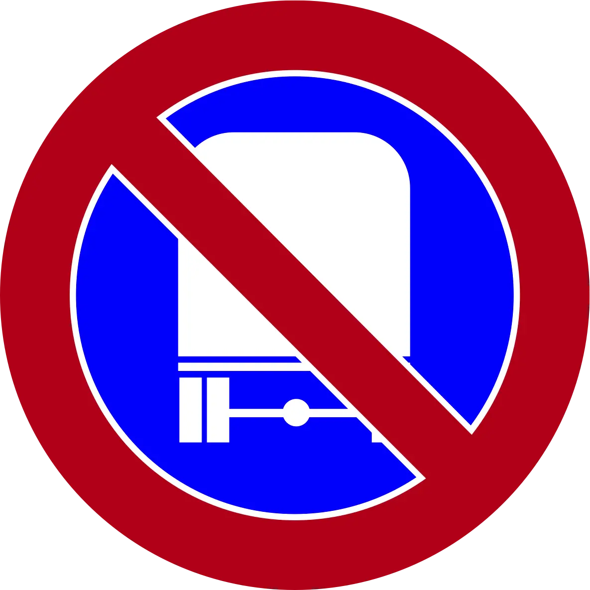Parking for trucks over 10,000 kg prohibited